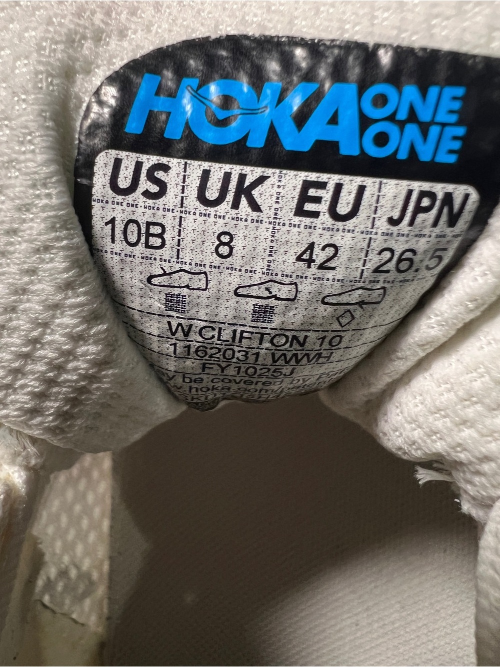 HOKA Women’s Clifton 10 Cushione Running Shoes Size 10B - Picture 7 of 8
